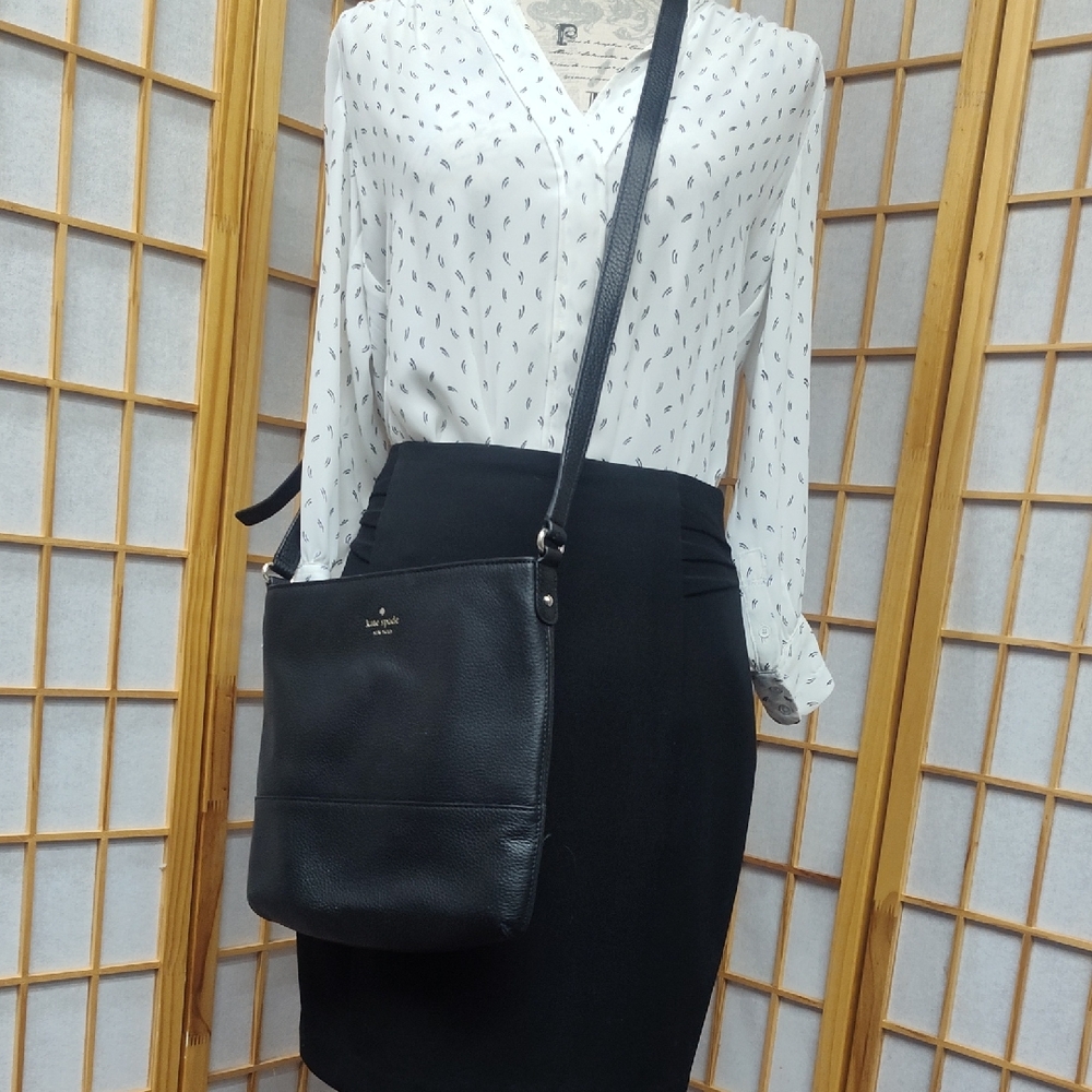 Kate Spade Black Crossbody Bag with Adjustable Strap